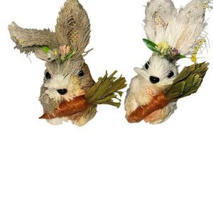 *New* w/o tags 2 decorative bunnies good for crafts or display
